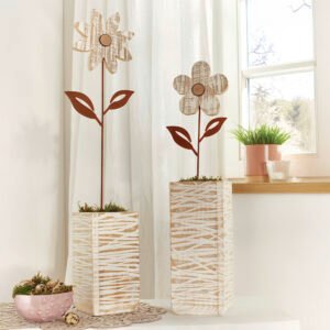 Dekoratyvinė vaza "White Shabby", 2 vnt. rinkinys