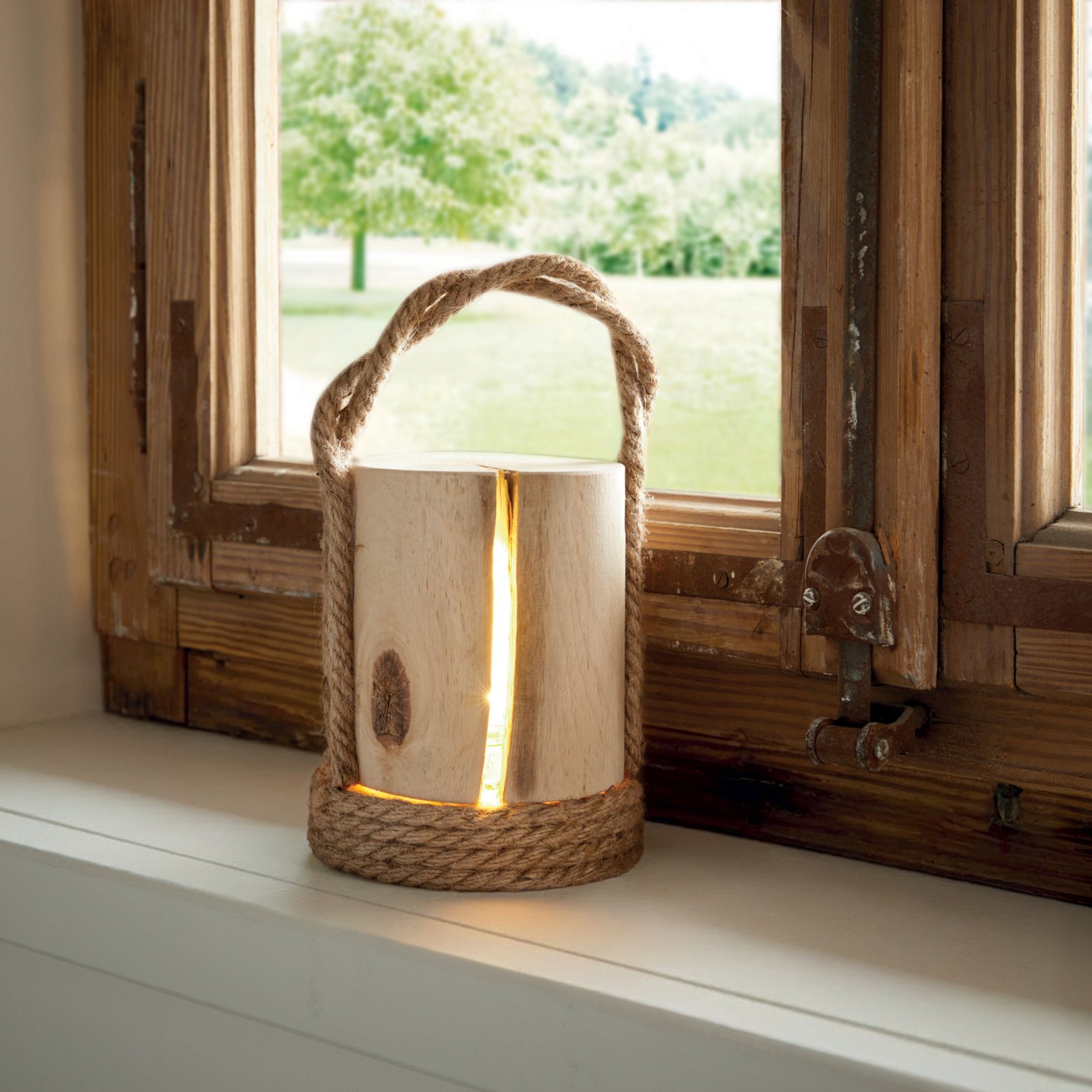 LED žibintas "Wood"