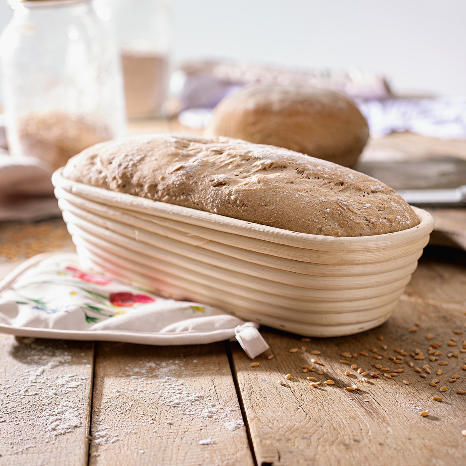 Tešlos kildinimo krepšelis "Bread", pailgas