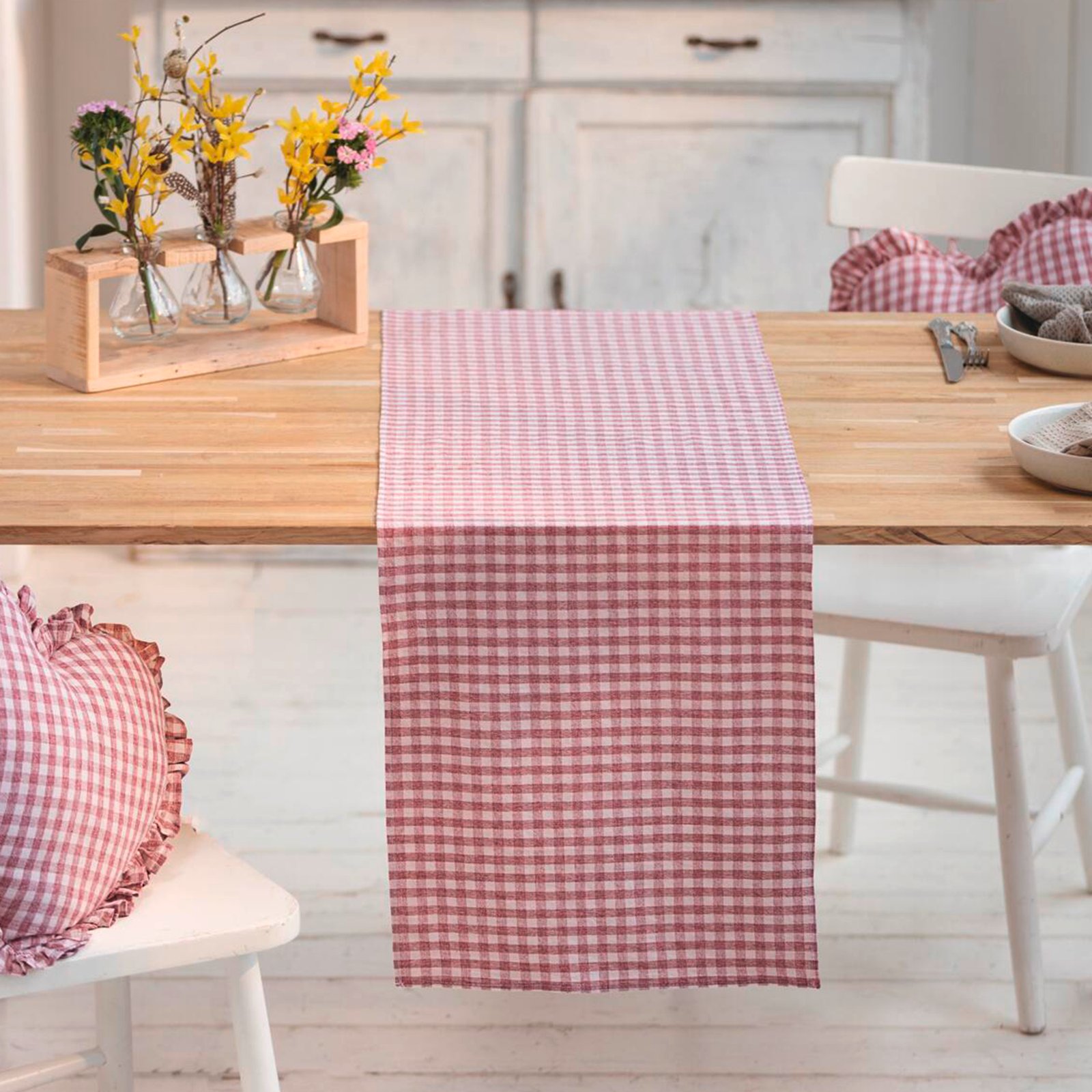 Stalo takelis "Vintage langeliai"