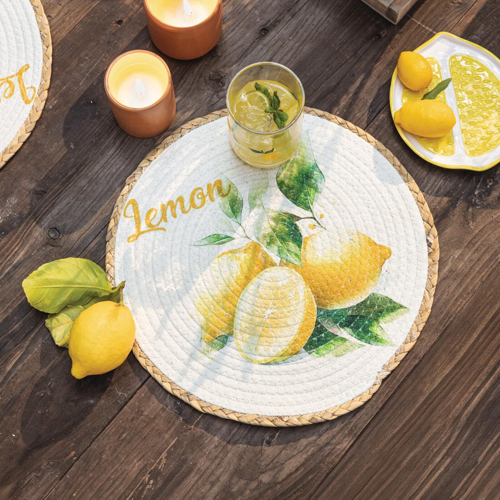 Stalo padėkliukas "Lemon", 2 vnt. rinkinys