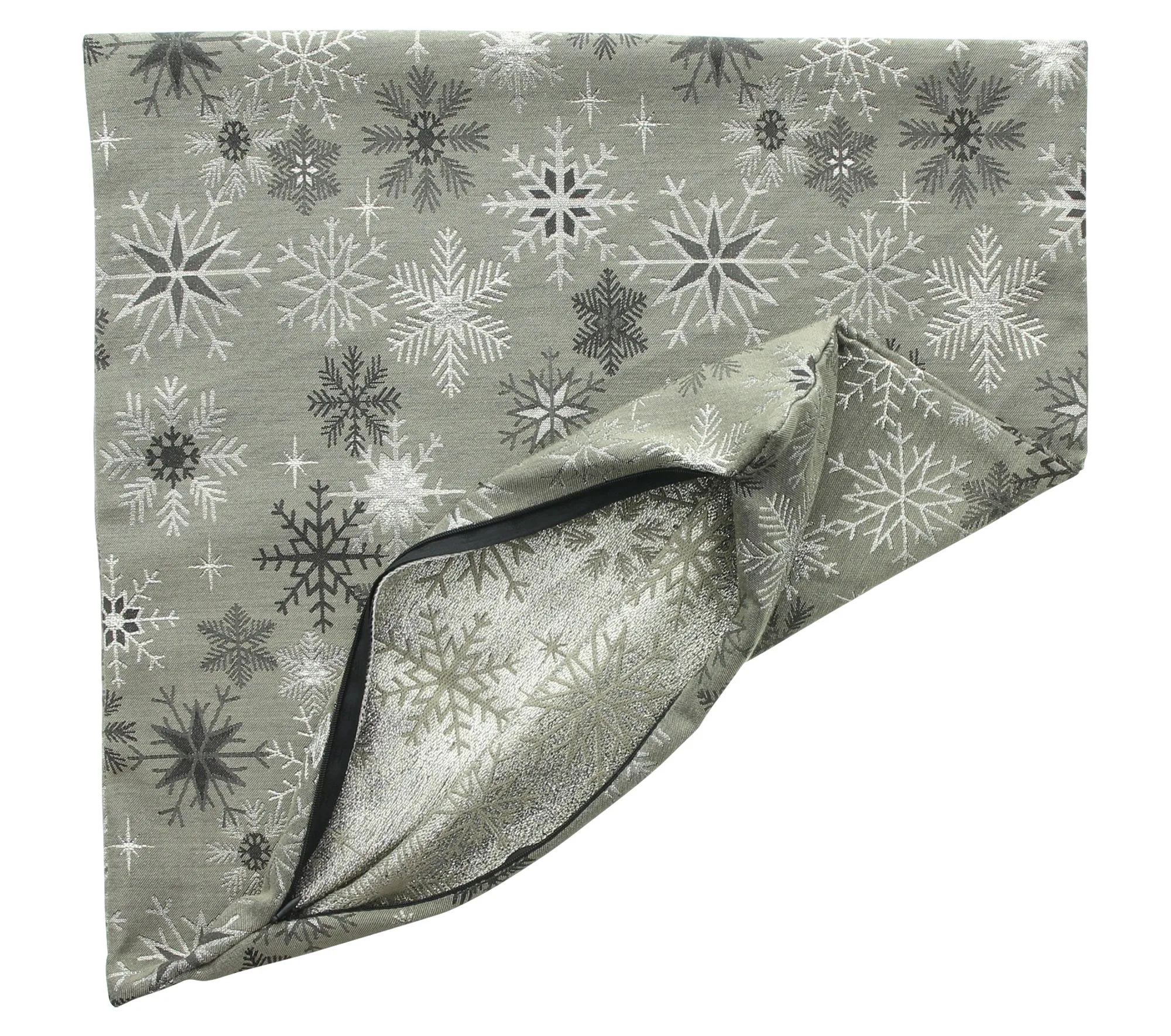 Pagalvėlės užvalkalas "Shiny Snowflakes", 2 vnt. rinkinys - Image 5