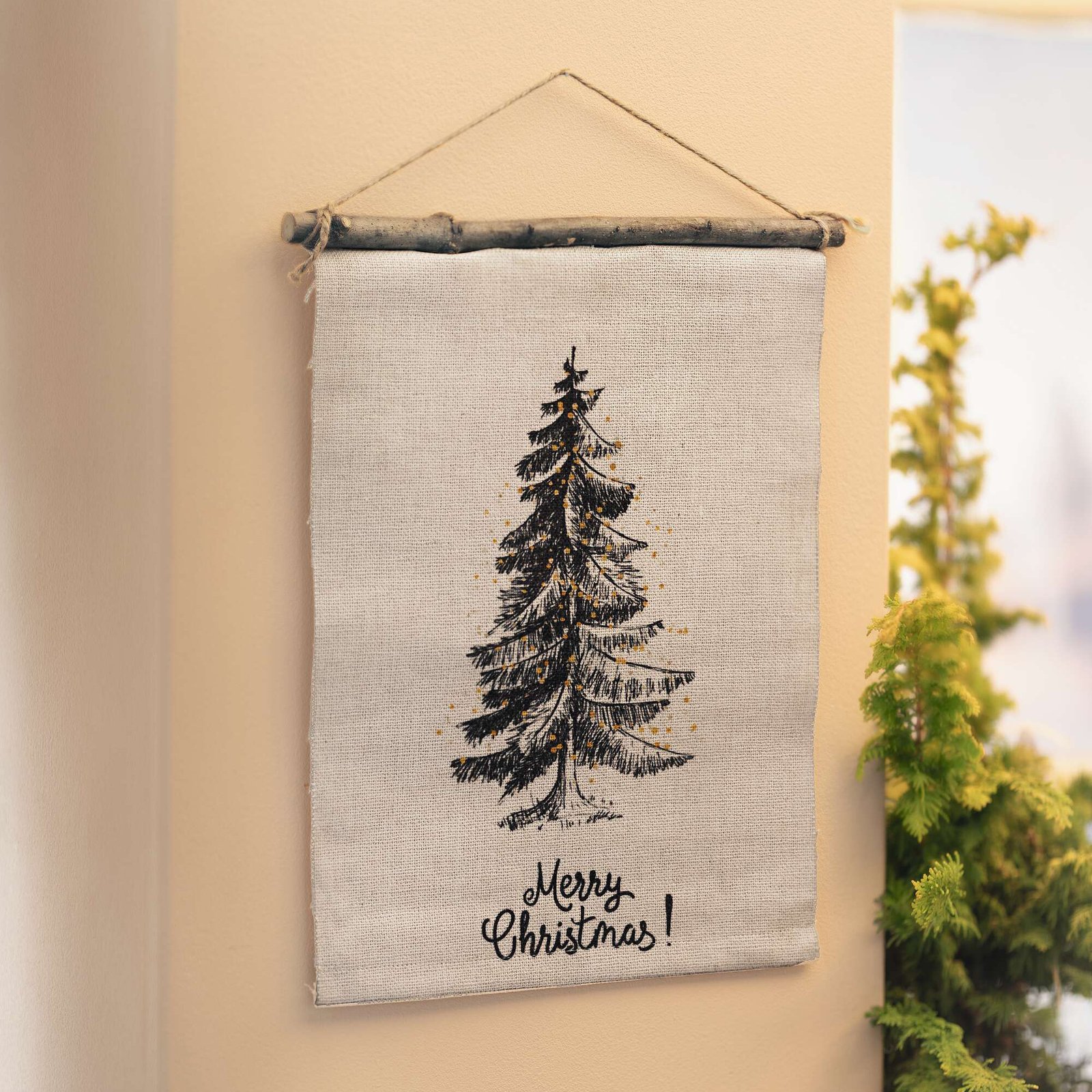 Sienos dekoracija "Merry Christmas"