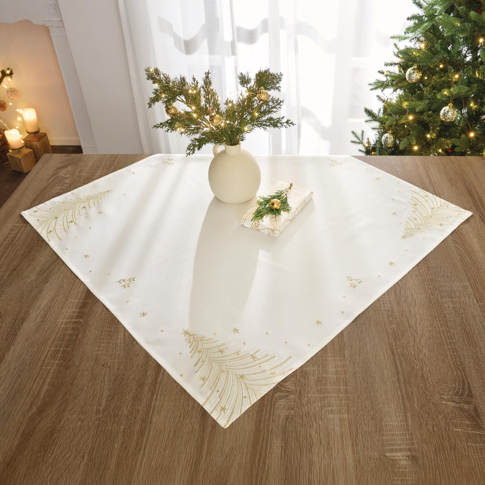 Staltiesė "Auksinis Christmas"