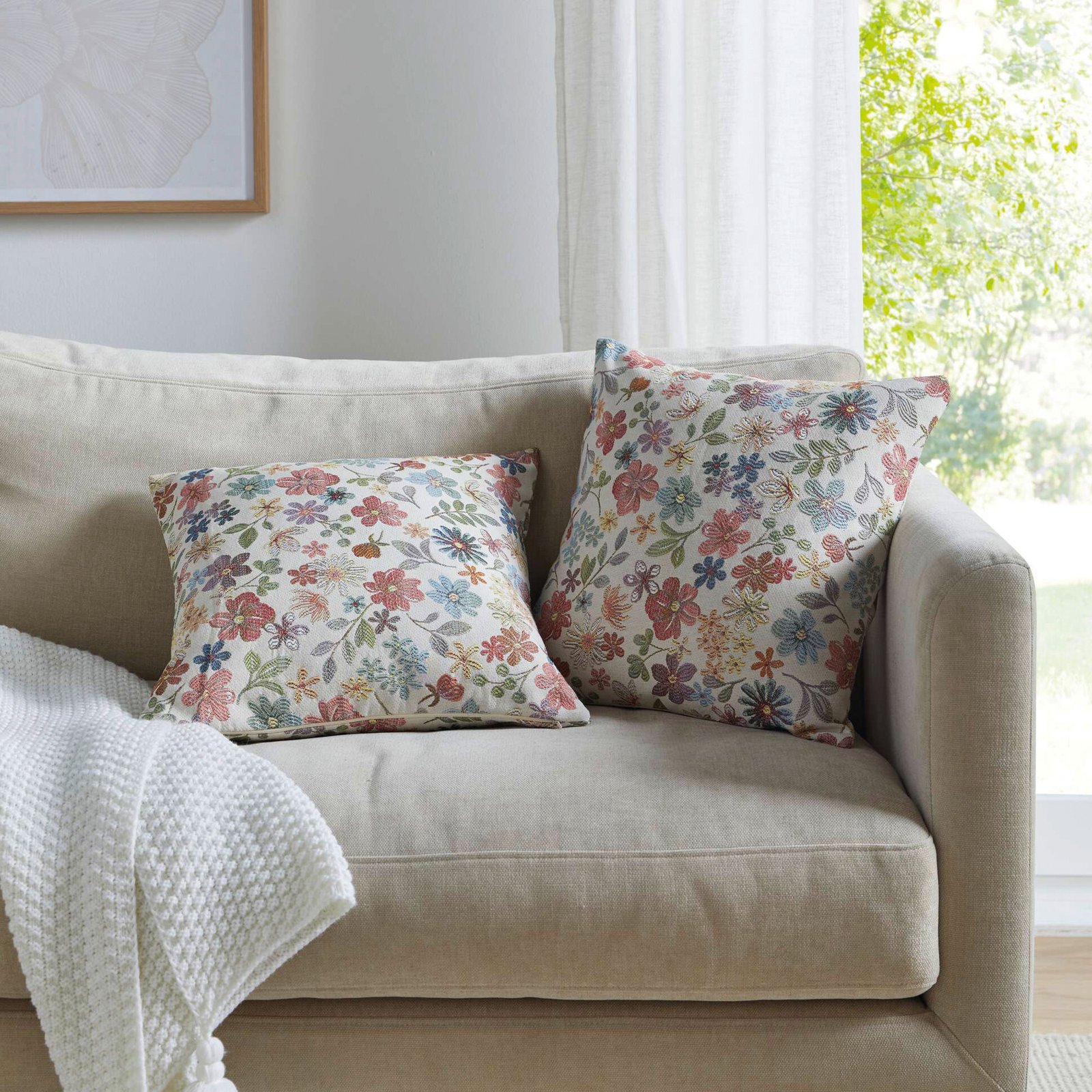 Pagalvėlės užvalkalas "Jacquard-Flowers"