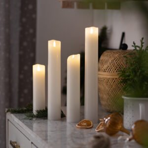 LED žvakė "Elegance", 4 vnt. rinkinys