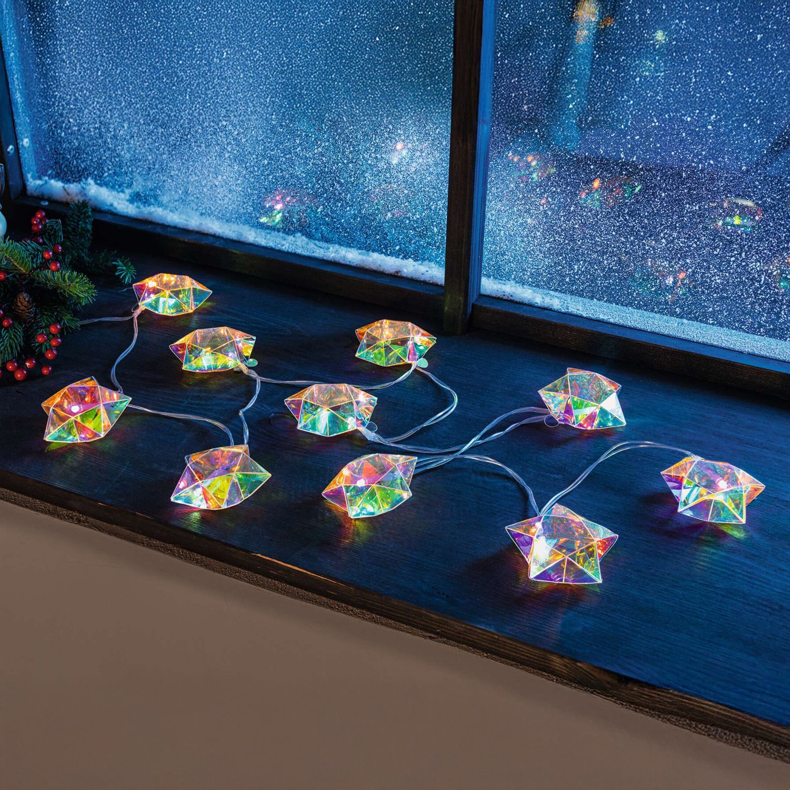 LED girlianda "Rainbow-Stars"