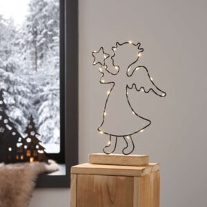 LED dekoracija "Angelas su žvaigžde"