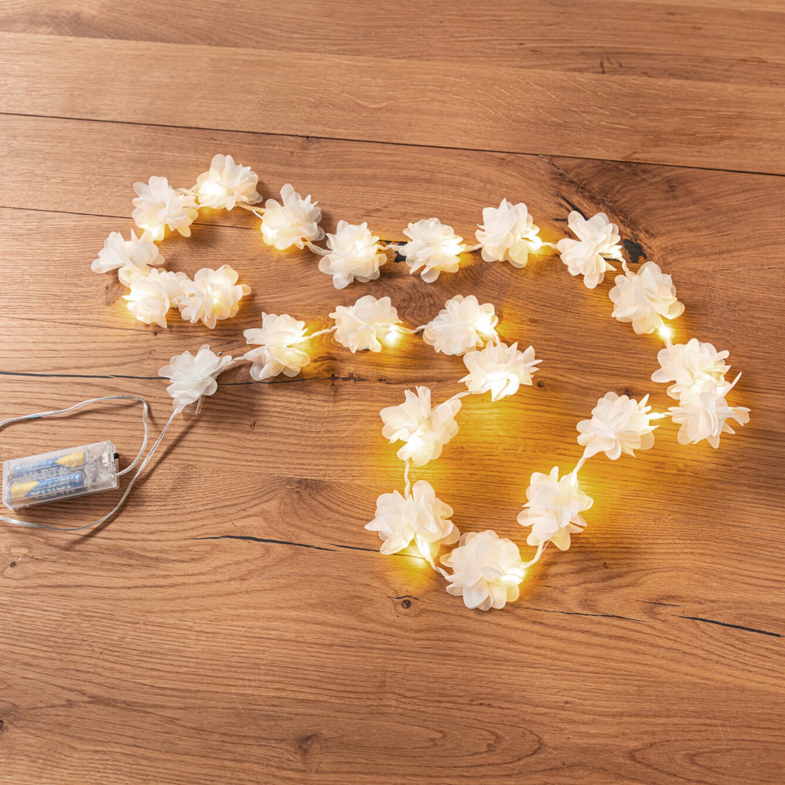 LED girlianda "White Blossom", 2 vnt. rinkinys