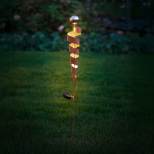 Saulės energijos sodo kuolas "Spiralė"