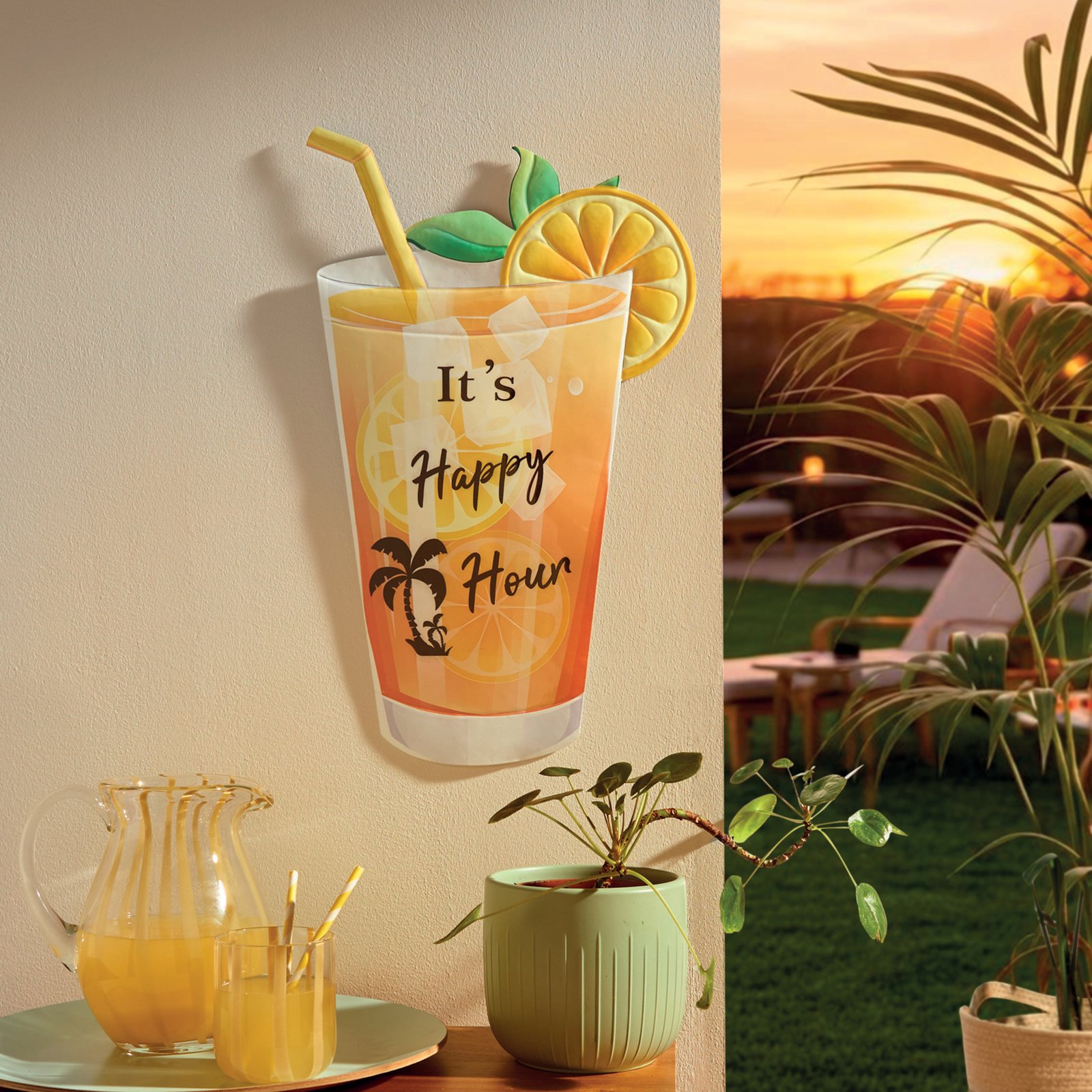 Sienos dekoracija "Happy Hour"