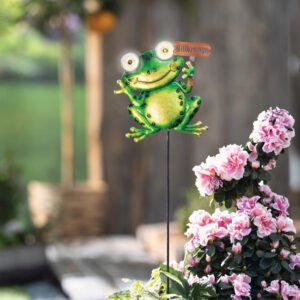 LED saulės energijos sodo kuolas "Crazy Frog"