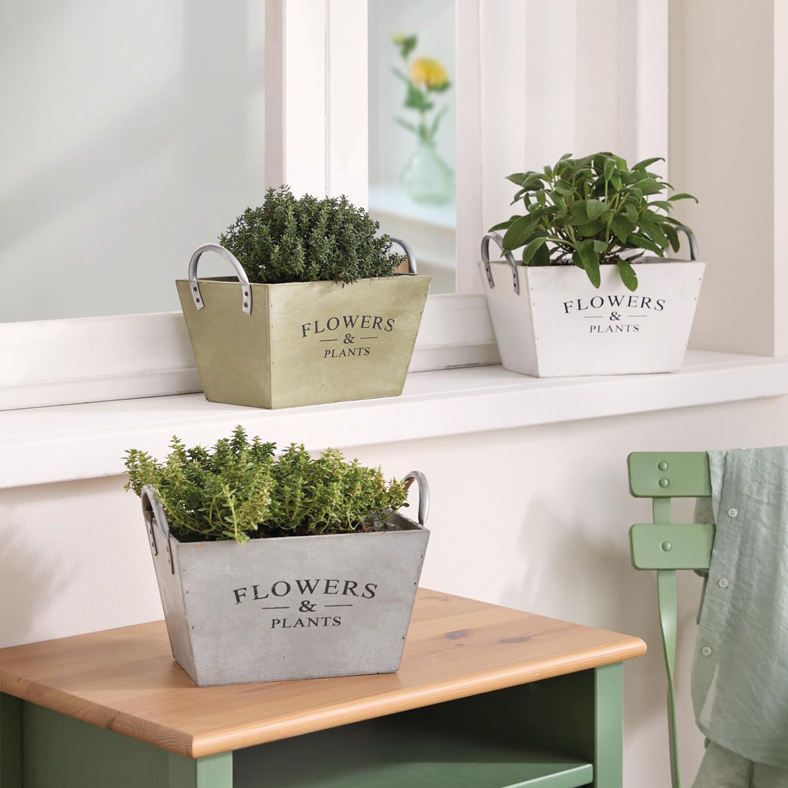 Vazonas "Flowers & Plants", 3 vnt. rinkinys