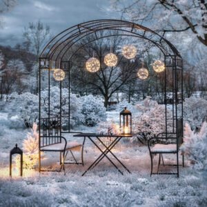 Rožių arka "Romance", su suoliuku