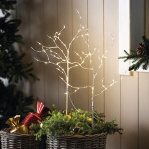 LED šakelė "White Christmas", 2 vnt. rinkinys