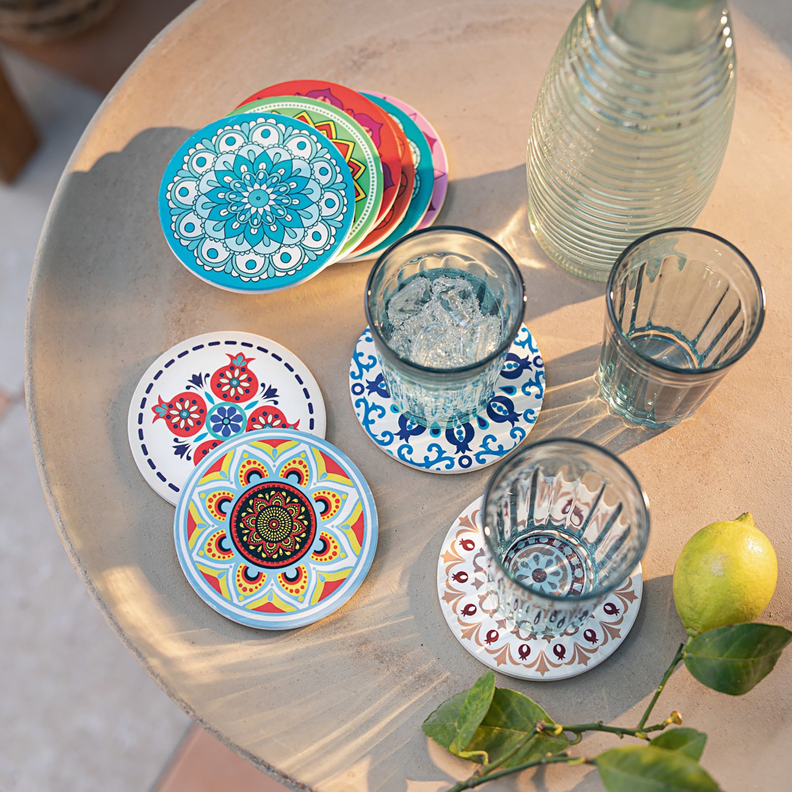 Padėkliukas "Mandala", 10 vnt. rinkinys