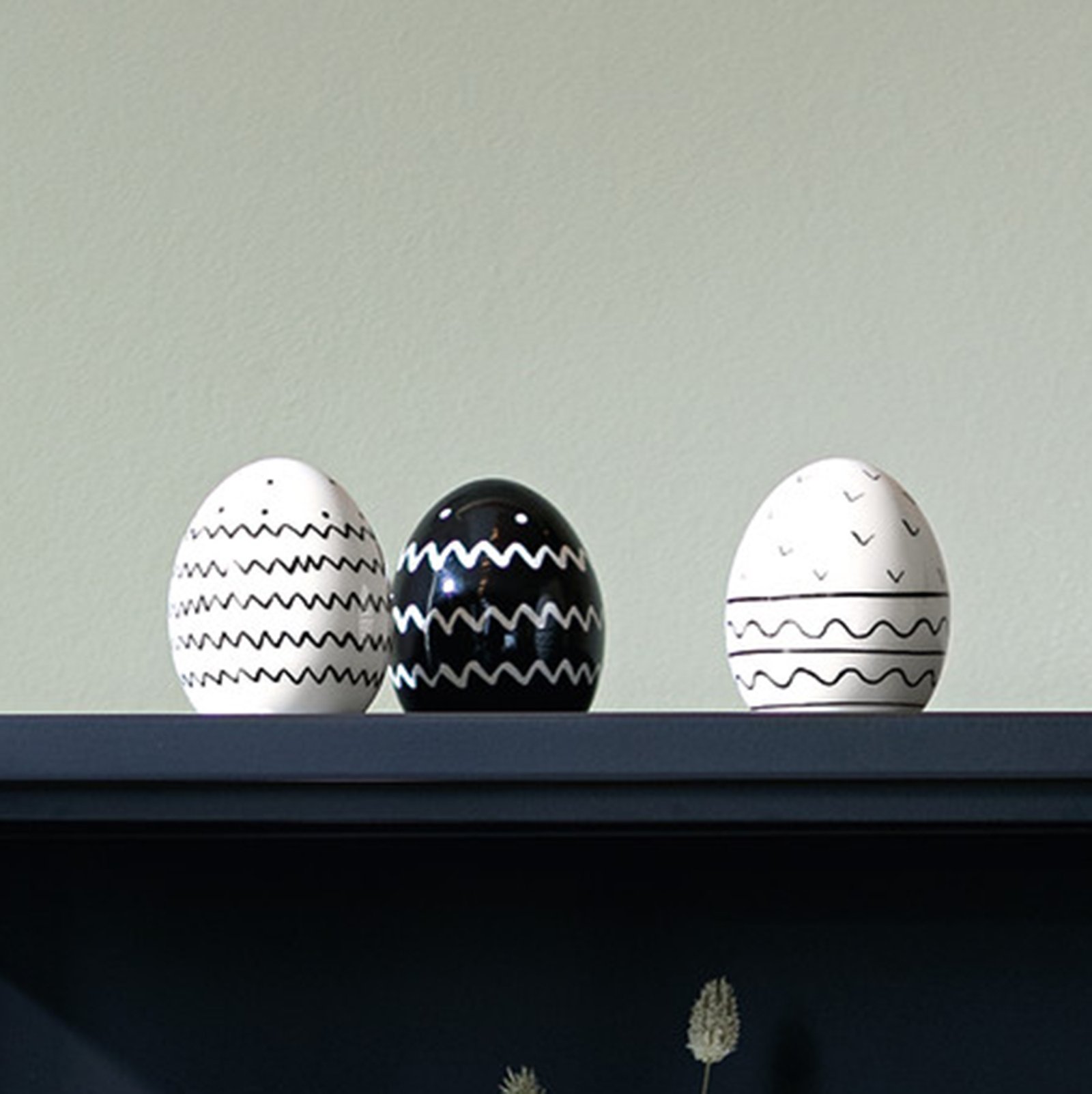 Dekoratyvinis kiaušinis "Pattern", 3 vnt. rinkinys