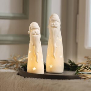 LED Kalėdų senelis "White", 2 vnt. rinkinys