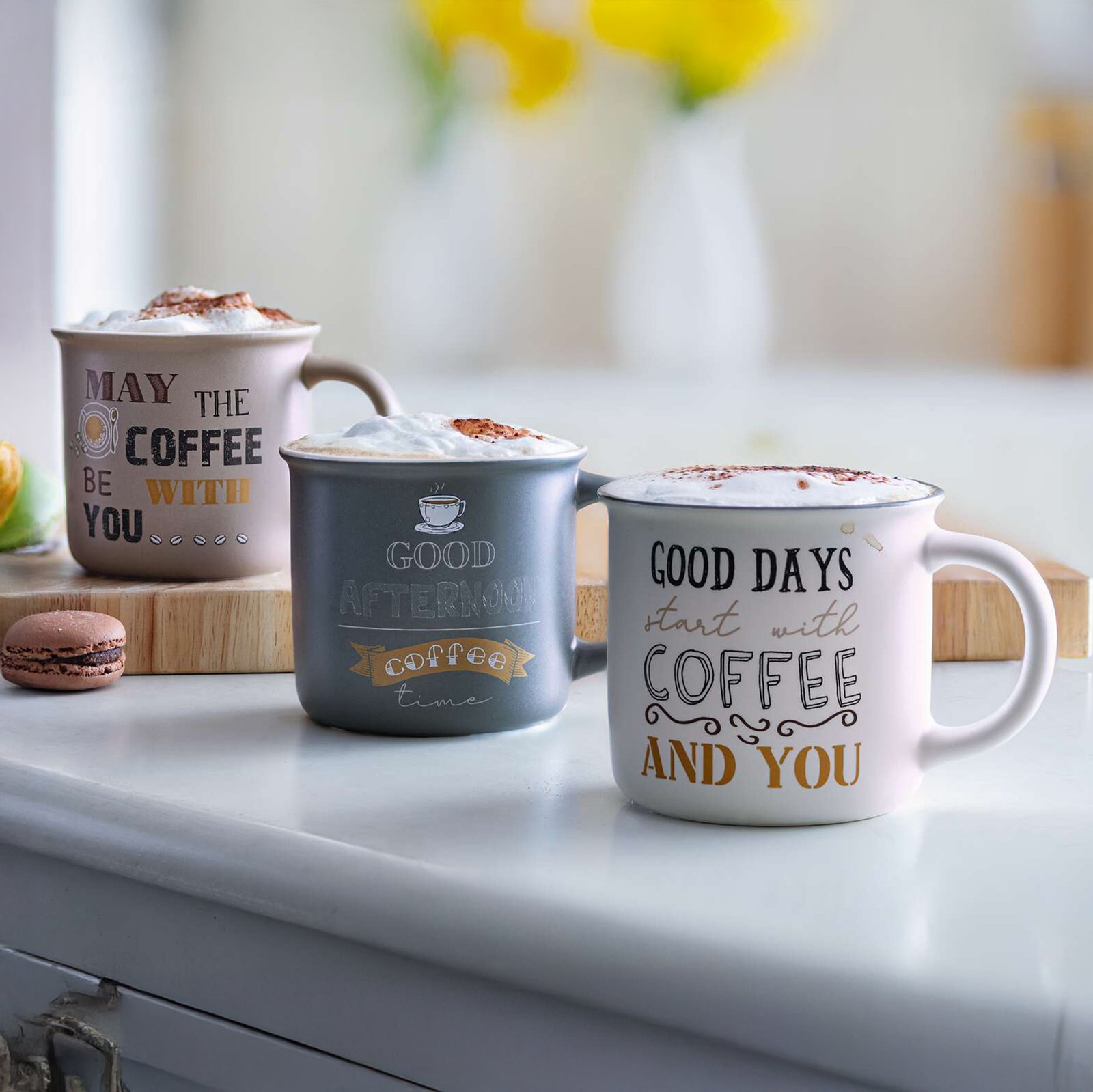 Puodelis "Coffee", 3 vnt. rinkinys
